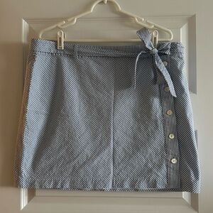 Vineyard Vines Blue Seersucker Skirt